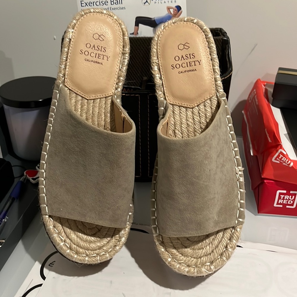Liv faux suede spardrille platform sandal-8